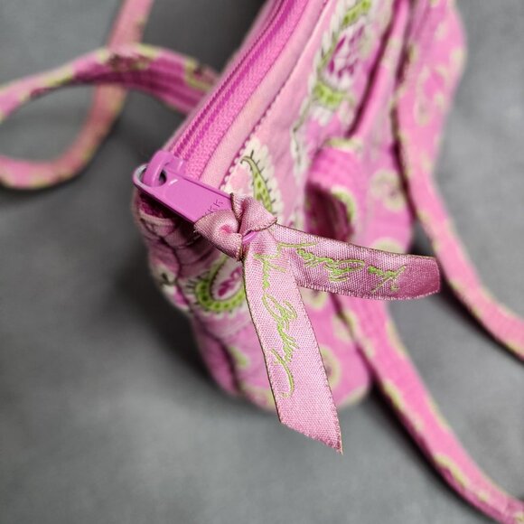 Vera Bradley Bermuda Pink Paisley Handbag Tote with Wallet Toggle Retired - Picture 2 of 7